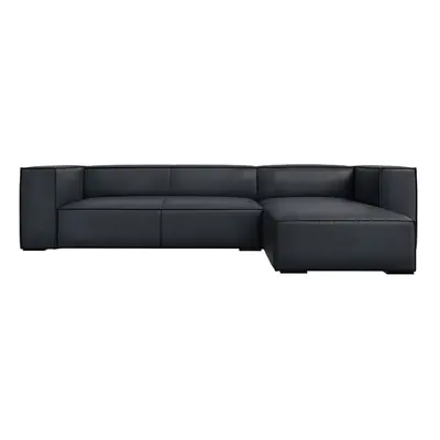 Sötétkék bőr sarokkanapé (jobb oldali) Madame – Windsor & Co Sofas