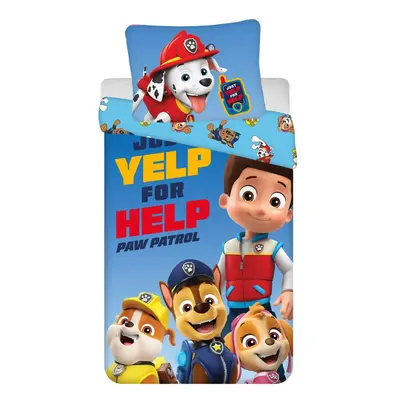 Egyszemélyes pamut gyerek ágyneműhuzat 140x200 cm Paw Patrol – Jerry Fabrics