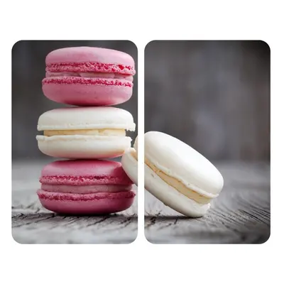 Edzett üveg tűzhely fedőlap szett 2 db-os 30x52 cm Macarons – Wenko