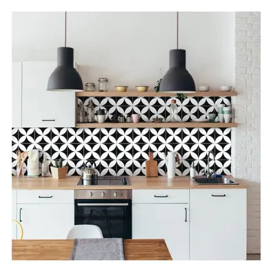 Wall Decal Cement Tiles Aniello 60 db-os falmatrica szett, 15 x 15 cm - Ambiance