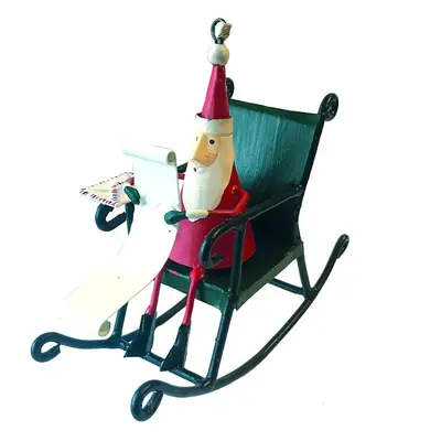 Santa in Rocking Chair karácsonyi függődísz - G-Bork