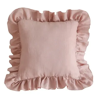 Gyerek párnahuzat Powder Pink Frill - Moi Mili