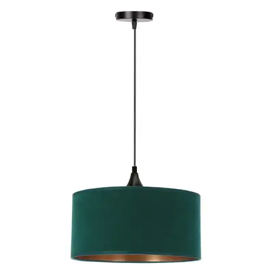 Petróleumkék függőlámpa textil búrával ø 30 cm Maloto – Candellux Lighting