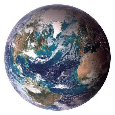 Kép ø 70 cm Blue Marble – Malerifabrikken