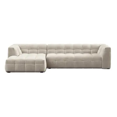 Vesta bézs bársony kanapé, bal oldali - Windsor & Co Sofas