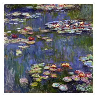 Claude Monet - Water Lilies 3 kép másolat, 70 x 70 cm