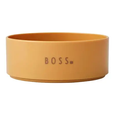 Mini Boss mustársárga gyerektál, ø 11 cm - Design Letters