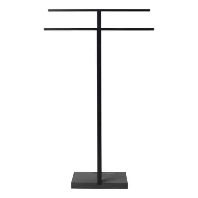 Fekete fém törölközőtartó, magasság 86 cm - Blomus