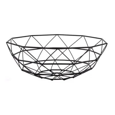 Diamond fekete gyümölcsös kosár, ⌀ 35 cm - PT LIVING