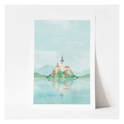 Poszter Slovenia, 30x40 cm - Travelposter