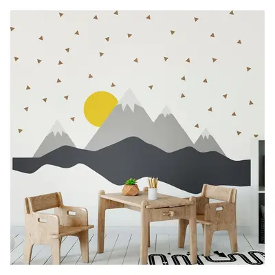 Giant Kid Sticker Scandinavian Mountains Nordika falmatrica - Ambiance