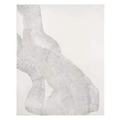 Kézzel festett kép 90x120 cm White Sculpture - Malerifabrikken