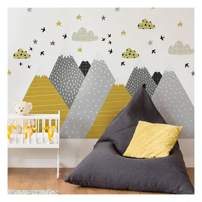 Giant Kid Sticker Scandinavian Mountains Henrika falmatrica - Ambiance