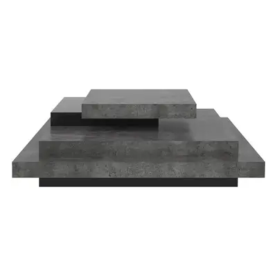 Szürke dohányzóasztal beton dekorral 110x110 cm Slate - TemaHome