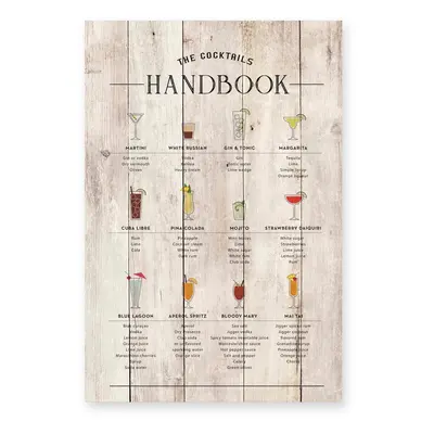 Fa falitábla 40x60 cm Cocktails Handbook – Really Nice Things