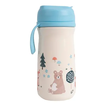 Bézs rozsdamentes gyerek ivópalack 370 ml Woodland - Ladelle