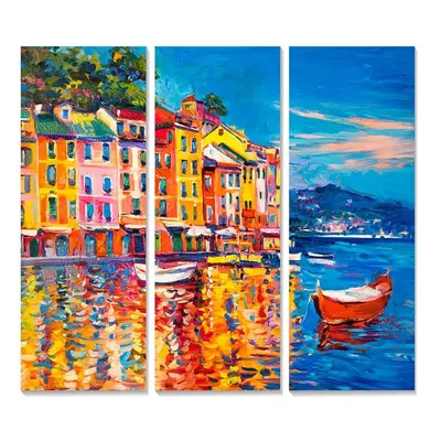 Kép szett 3 db-os 20x50 cm Italy – Wallity