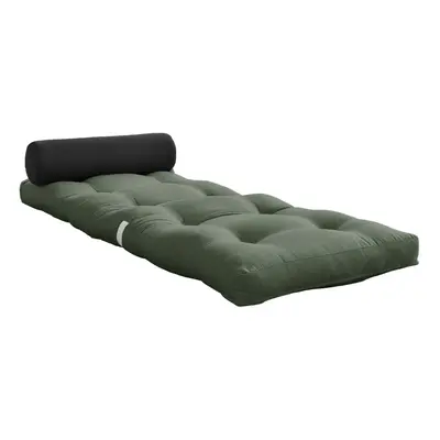 Zöldesszürke futon matrac 70x200 cm Wrap Olive Green/Dark Grey – Karup Design