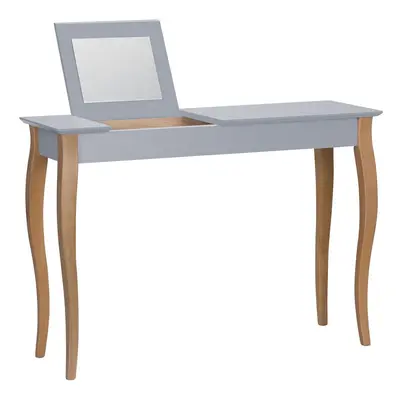 Dressing Table szürke fésülködőasztal tükörrel, hosszúság 105 cm - Ragaba