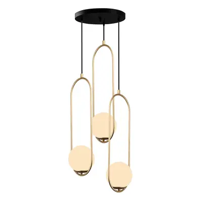 Arch aranyszínű függőlámpa, magasság 146 cm - Squid Lighting