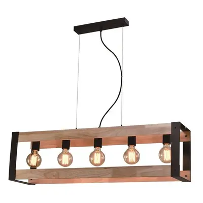 Fekete függőlámpa 20x90 cm Varna – Candellux Lighting