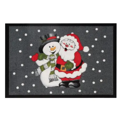 Santa and Snowman lábtörlő, 40 x 60 cm - Hanse Home