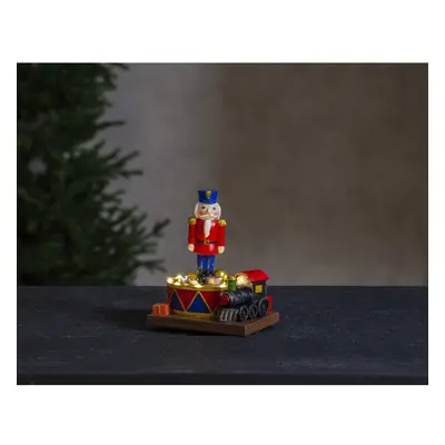 Nutcracker karácsonyi világító LED dekoráció, magasság 16 cm - Star Trading