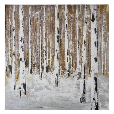 Kézzel festett kép 70x70 cm Birch Wood – Wallity