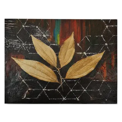 Kézzel festett kép 100x70 cm Leaf – Wallity