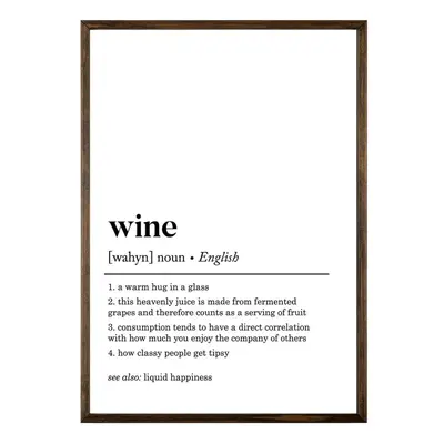 Poszter 50x70 cm Wine – Wallity