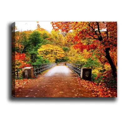 Autumn Bridge kép, 70 x 50 cm - Tablo Center