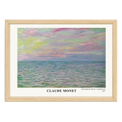 Keretezett poszter 45x35 cm Claude Monet – Wallity