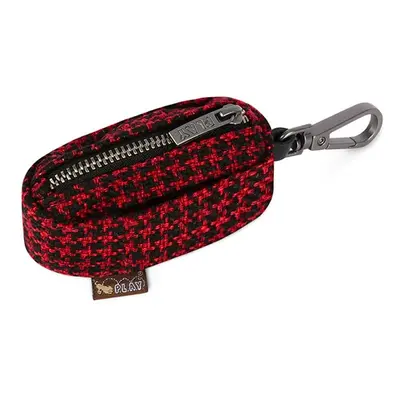 Zsáktartó zseb Houndstooth Red/Black - P.L.A.Y.