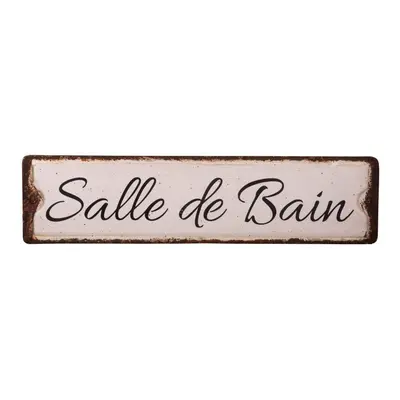 Fém falitábla 40x10 cm Salle De Bain – Antic Line