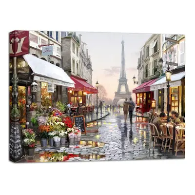 Canvas Watercolor Paris I fali kép, 85 x 113 cm - Styler