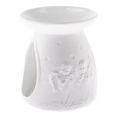 Fehér porcelán aromalámpa, 12,2 cm - Dakls