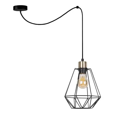 Fekete fém függőlámpa 100x19 cm Primo – Candellux Lighting