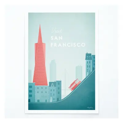 Poszter San Francisco, 30x40 cm - Travelposter