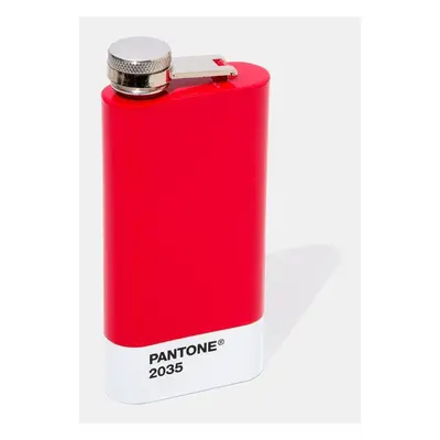 Piros rozsdamentes acél laposüveg 150 ml Red 2035 – Pantone