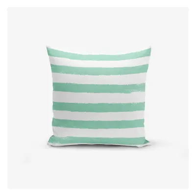 Su Green Striped Modern pamutkeverék párnahuzat, 45 x 45 cm - Minimalist Cushion Covers