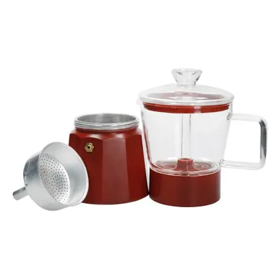 Piros rozsdamentes acél kávéfőző 0,29 l La Cafetiere Verona - Kitchen Craft