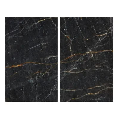 Edzett üveg tűzhely fedőlap szett 2 db-os 52x30 cm Marble – Allstar