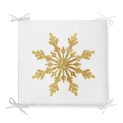 Single Snowflake karácsonyi pamutkeverék székpárna, 42 x 42 cm - Minimalist Cushion Covers