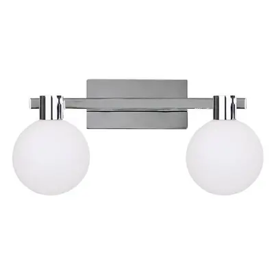 Ezüstszínű mennyezeti lámpa üveg búrával 15x33.5 cm Maldus – Candellux Lighting