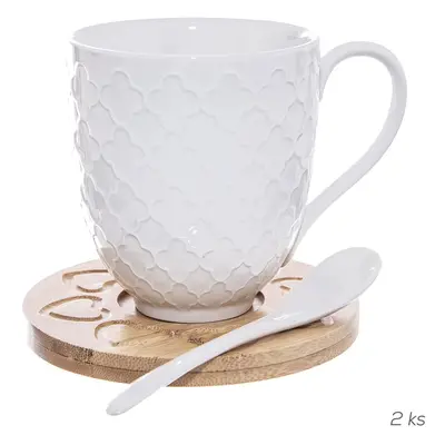 Porcelán bögre szett 2 db-os 370 ml Whiteline – Orion