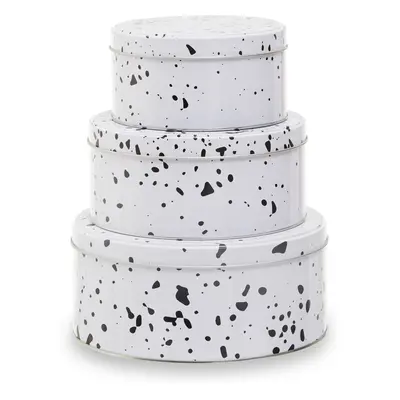 Süteménytartó fém doboz szett 3 db-os Speckled – Premier Housewares