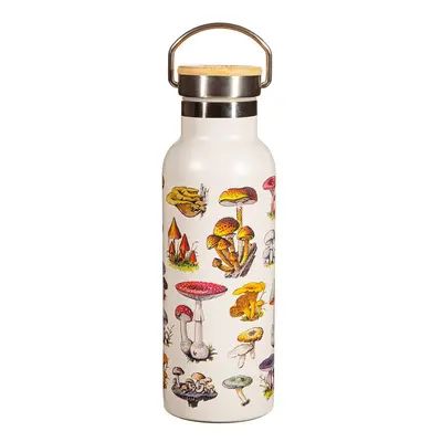 Krémszínű rozsdamentes acél gyerek ivópalack 500 ml Vintage Mushroom - Sass & Belle