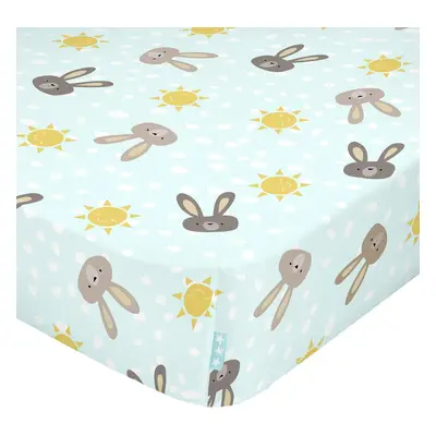 Rabbit Family pamut gyereklepedő, 70 x 140 cm - Moshi Moshi