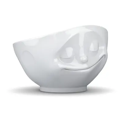 Fehér 'boldog' porcelán tálka - 58products