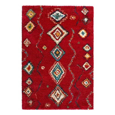 Geometric piros szőnyeg, 120 x 170 cm - Mint Rugs